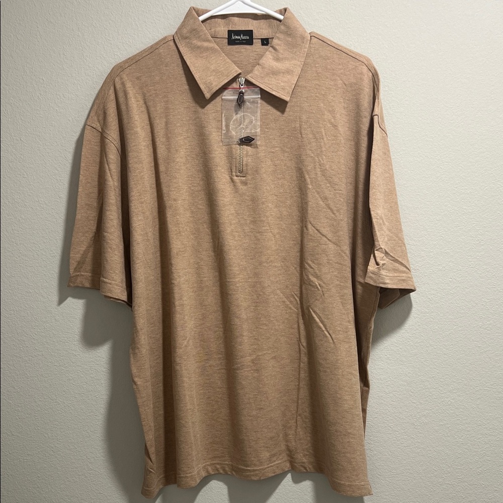 Brown Polo Shirt Neiman Marcus Men’s Short sleeve new